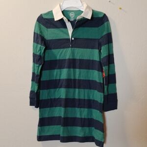 Wonder Nation Green and Blue Striped Dress